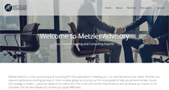 Desktop Screenshot of metzleradvisory.com